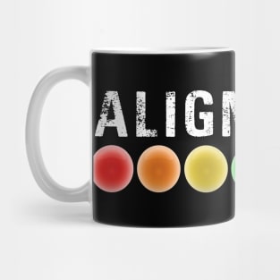 Aligned AF Chakras Funny Yoga Quote Meditation Reiki Colors Mug